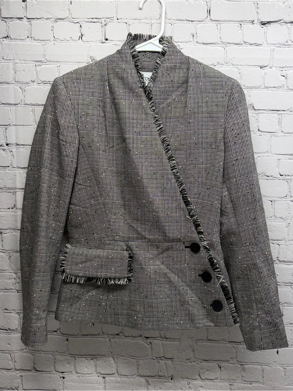 The Fold Ravenna Tweed Blazer Jacket size 6